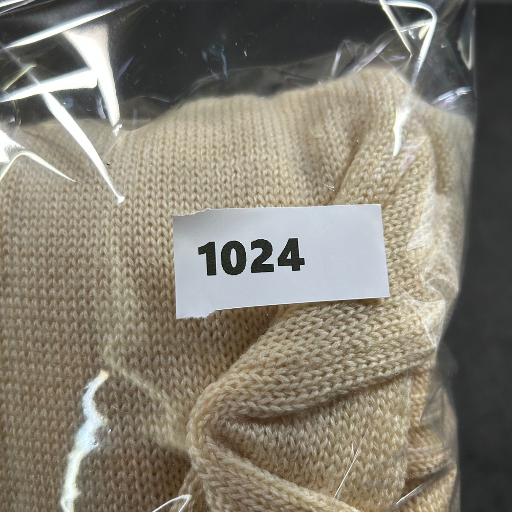 Bebe Sweater Dress Womens Large Creme Excellent 100% Wool Cowl Neck Long Sleeve - Picture 6 of 6
